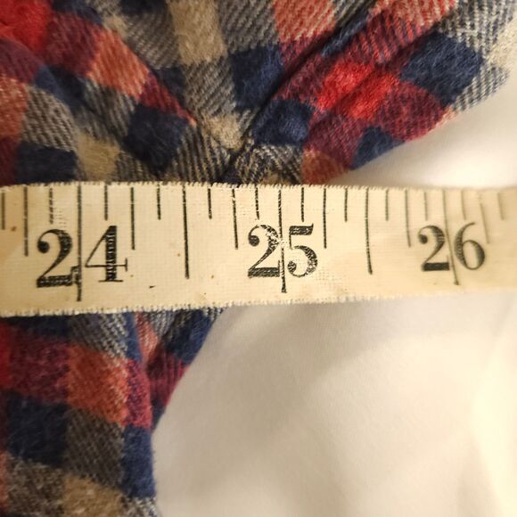 Burberrys of London Mens Large Flannel Plaid Button Down Up Shirt Made In USA - Picture 5 of 7